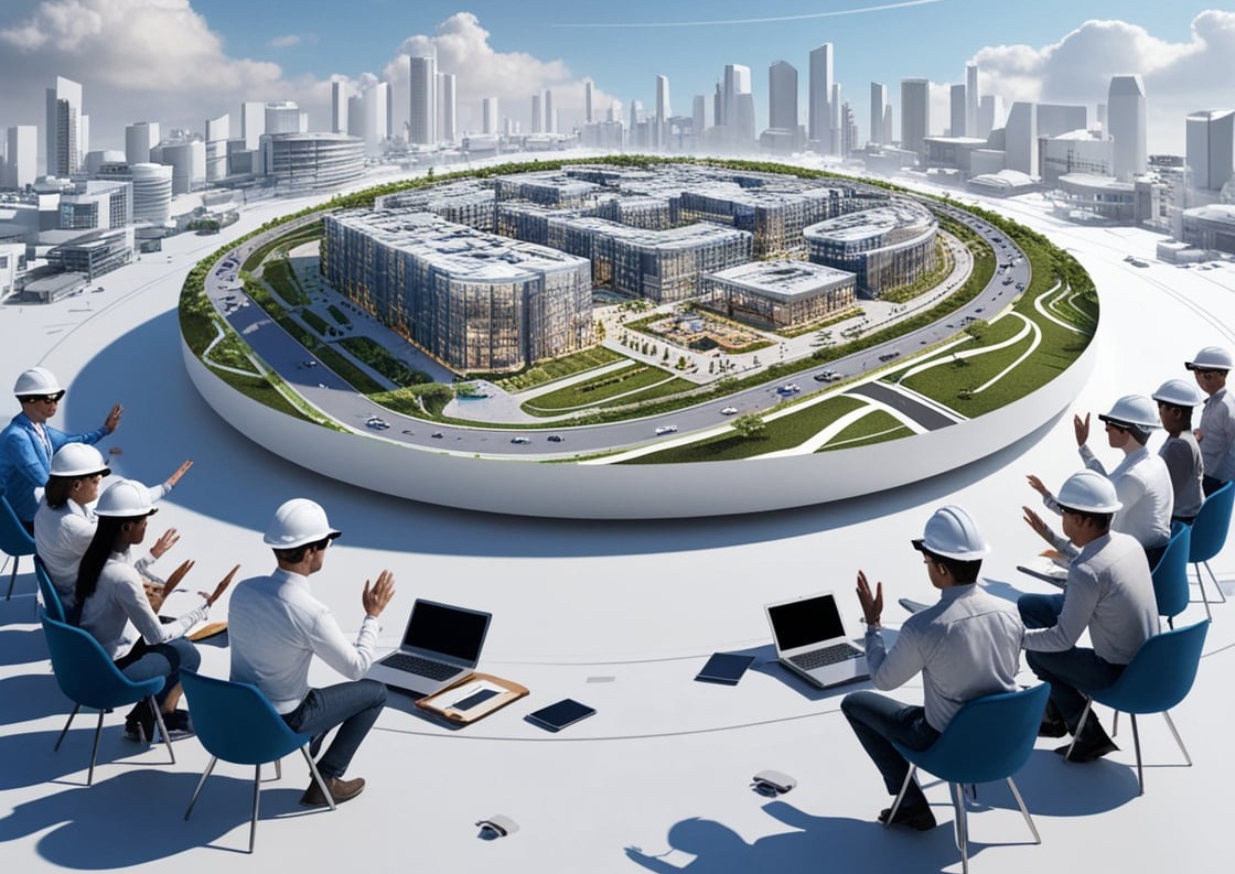 Modello tridimensionale di un comparto residenziale